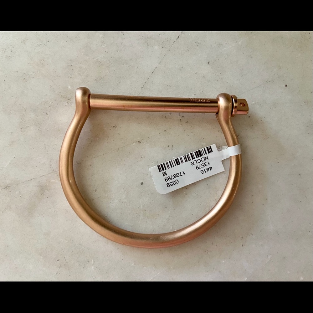 Miansai brushed gold screw bracelet